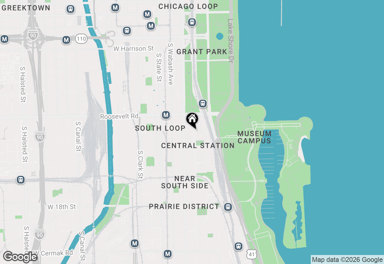 Map of 125 E 13th Street #1303, Chicago, IL 60605