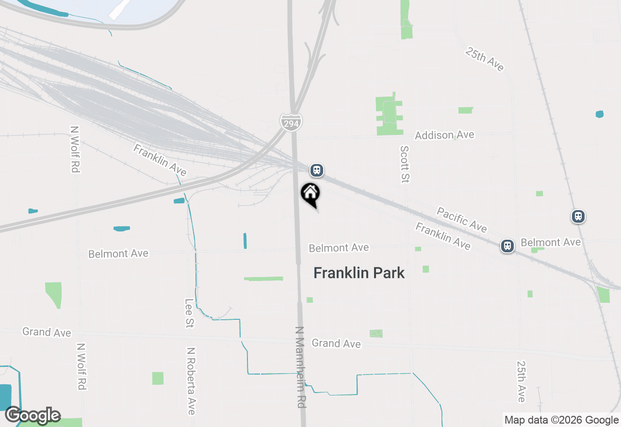 Map of 3321 Lincoln Street, Franklin Park, IL 60131