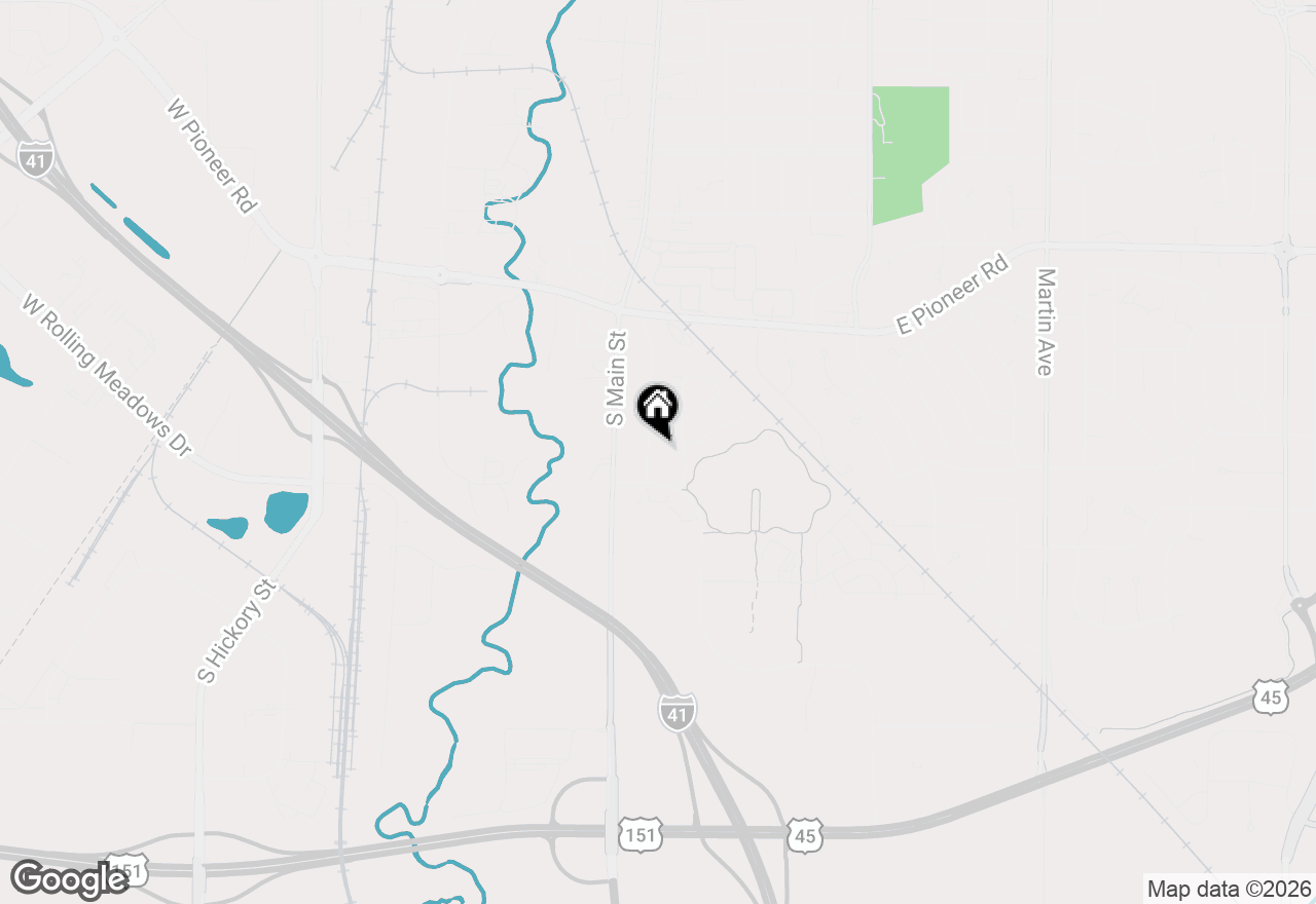 Map of 1093 Mihill Ave, Fond Du Lac, WI 54935