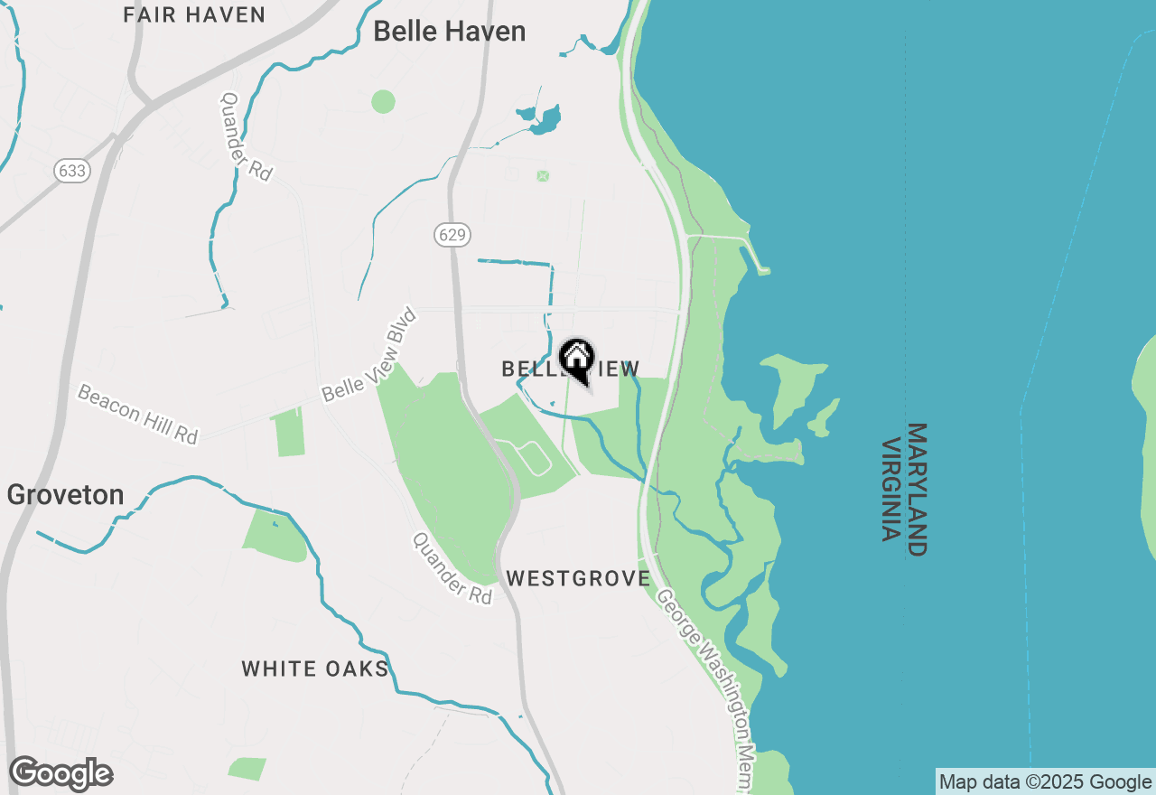 Map of 6631 Wakefield Drive #407, Alexandria, VA 22307