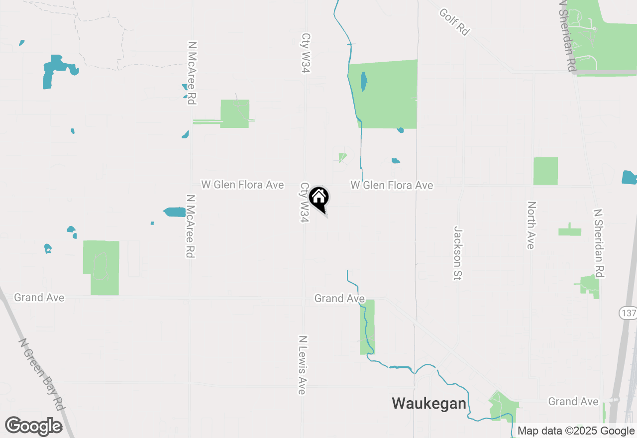 Map of 1023 N Elmwood Avenue, Waukegan, IL 60085