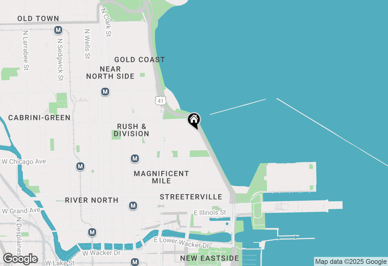 Map of 900 N Lake Shore Drive #901, Chicago, IL 60611