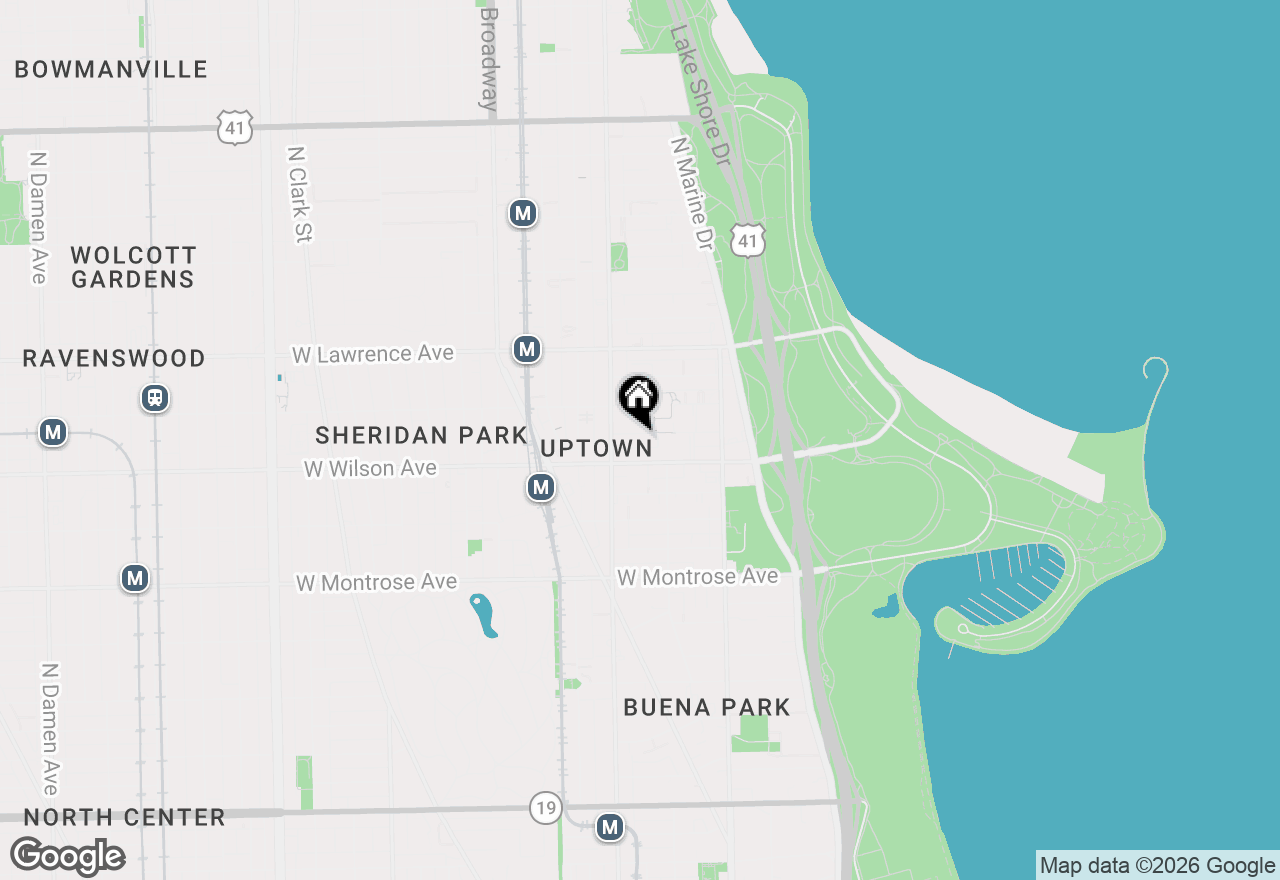 Map of 929 W Eastwood Avenue #GW, Chicago, IL 60640