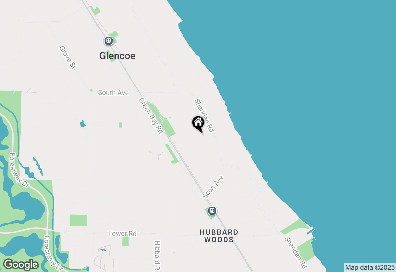 Map of 199 Wentworth Avenue, Glencoe, IL 60022