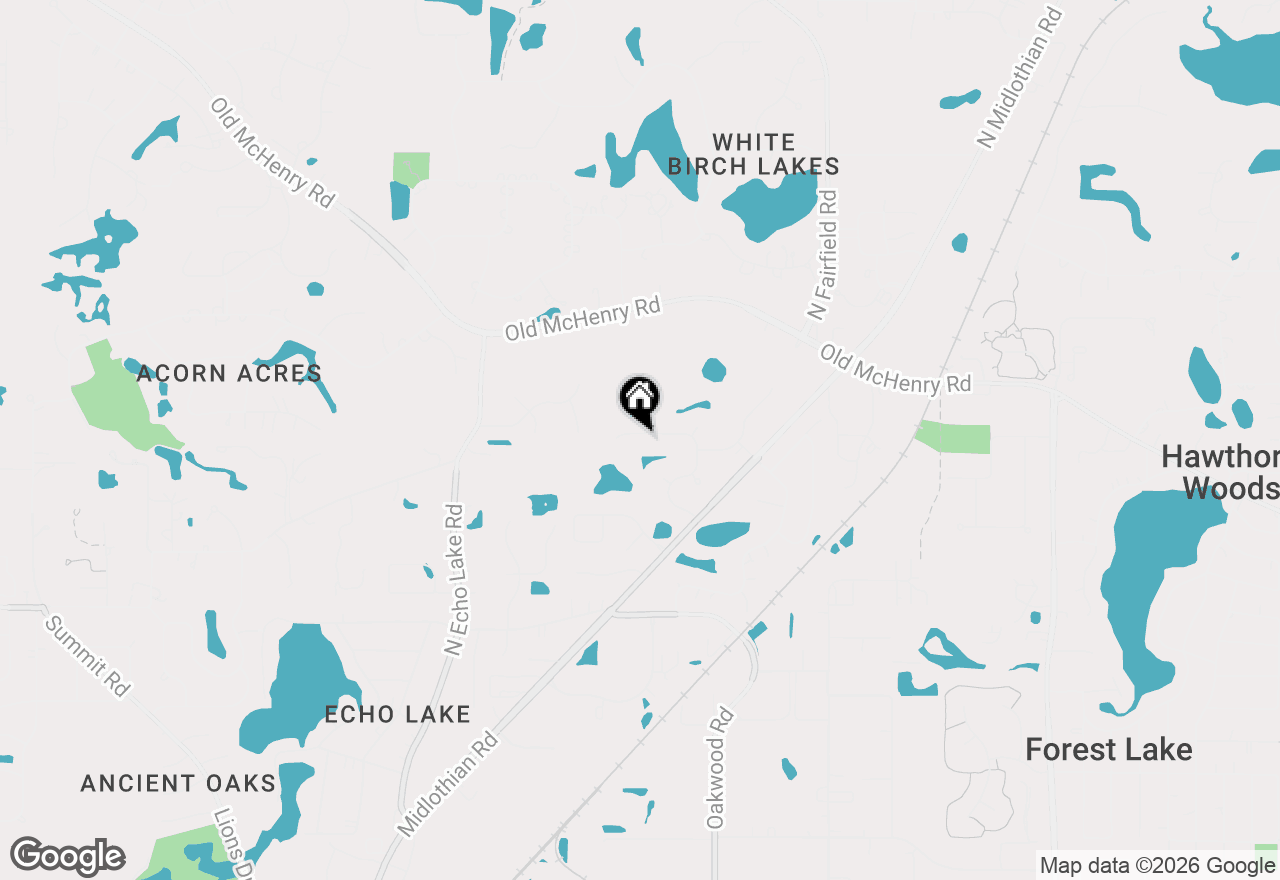 Map of 1163 Omalley Drive, Lake Zurich, IL 60047