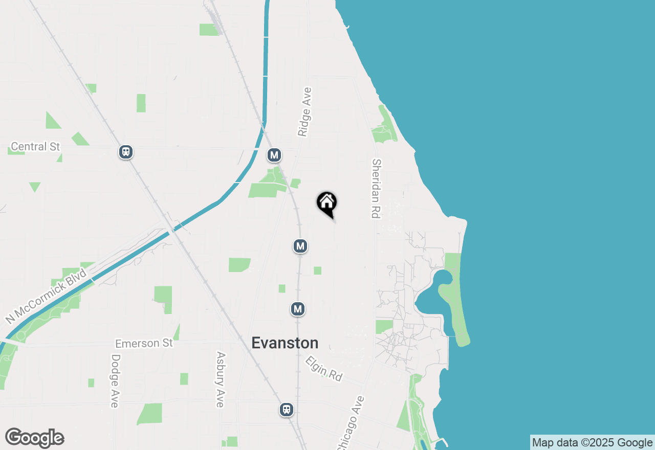 Map of 2305 Sherman Avenue, Evanston, IL 60201