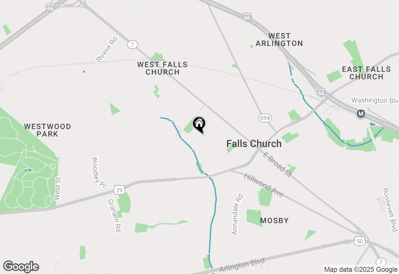 Map of 445 Hampton Court #130, Falls Church, VA 22046