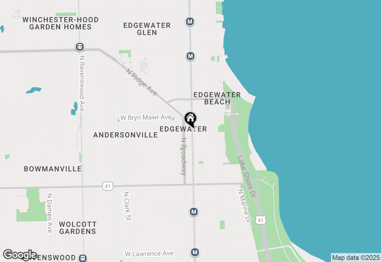 Map of 1122 W Catalpa Avenue #718, Chicago, IL 60640