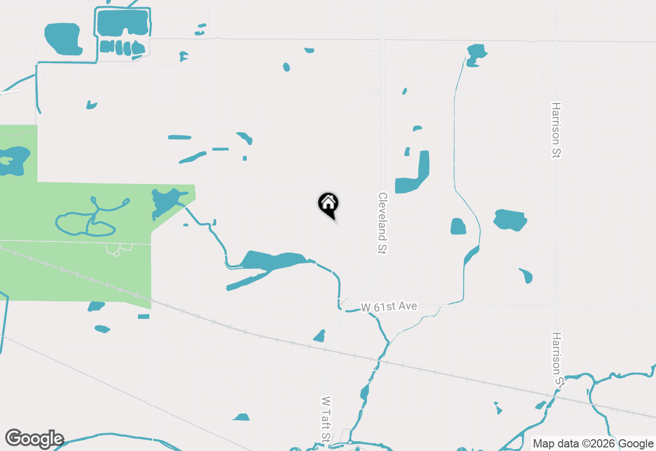 Map of 5768 Roosevelt Place, Merrillville, IN 46410