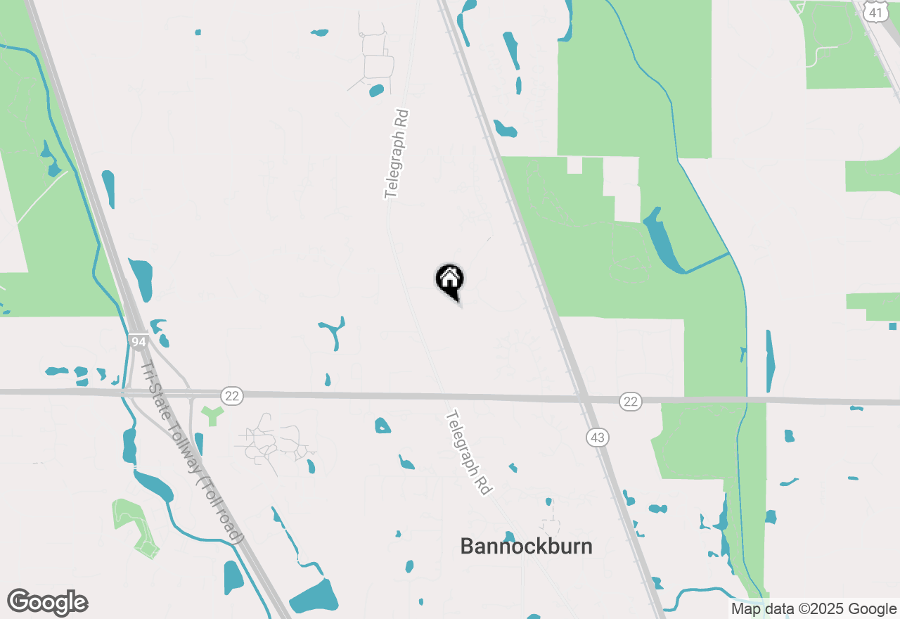 Map of 965 W James Court, Lake Forest, IL 60045