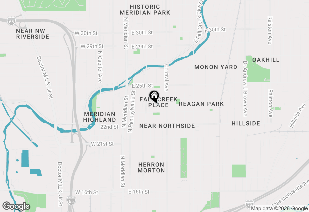 Map of 2331 N Alabama Street, Indianapolis, IN 46205