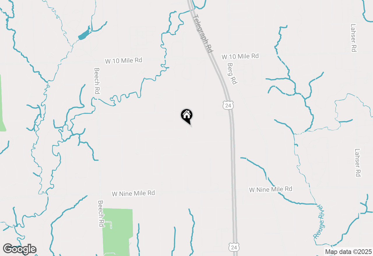 Map of 0000 Maplewood Drive, Southfield, MI 48033