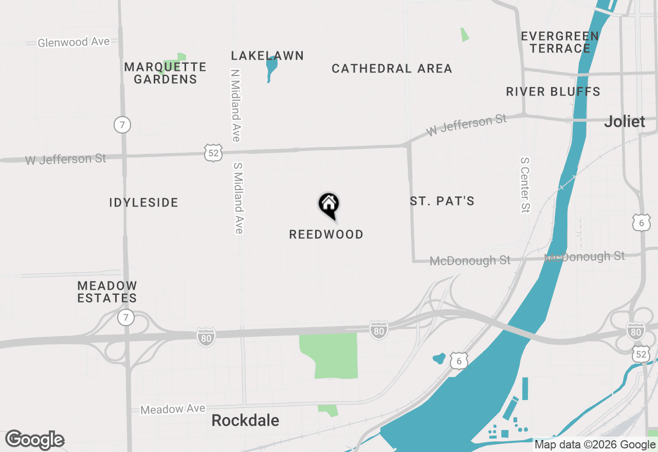Map of 220 Park Drive, Joliet, IL 60436