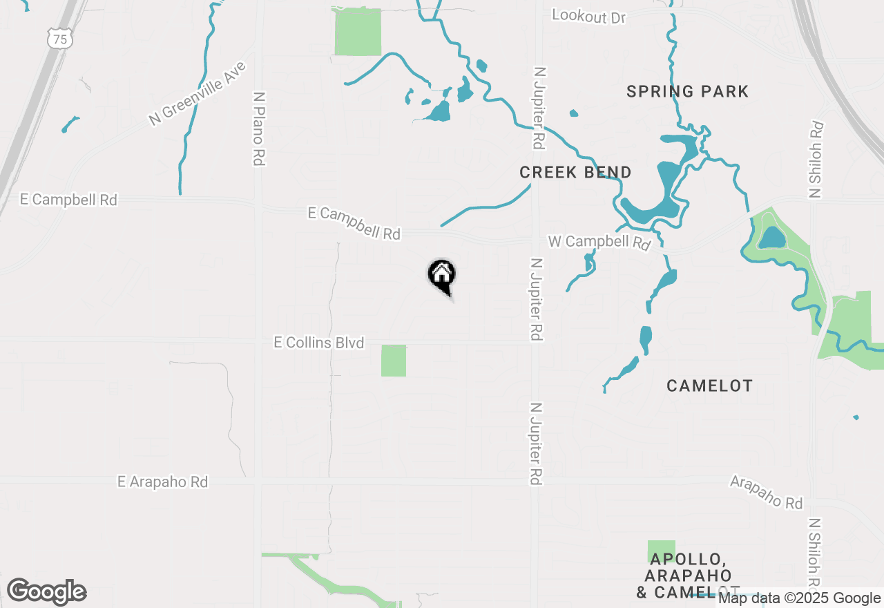 Map of 1913 Forestdale Drive, Richardson, TX 75081