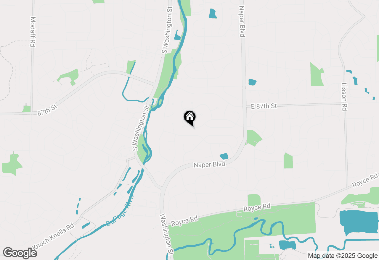 Map of 192 Cassin Road, Naperville, IL 60565