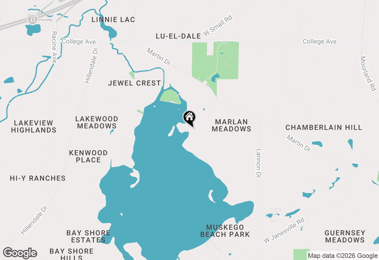 Map of S68W18031 Island Dr, Muskego, WI 53150