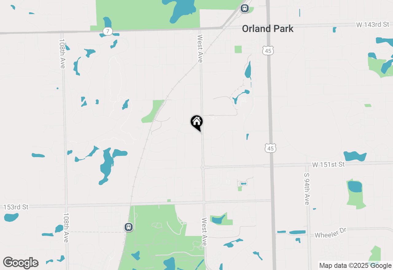 Map of 10027 Huntington Court, Orland Park, IL 60462