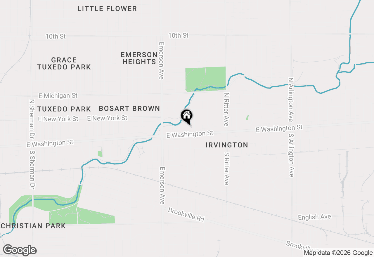 Map of 5245 E Market Street, Indianapolis, IN 46219