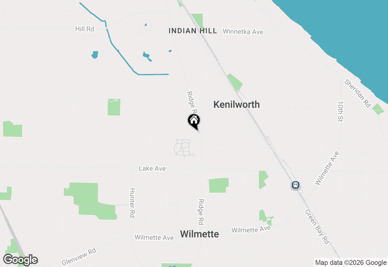 Map of 1923 Greenwood Avenue, Wilmette, IL 60091