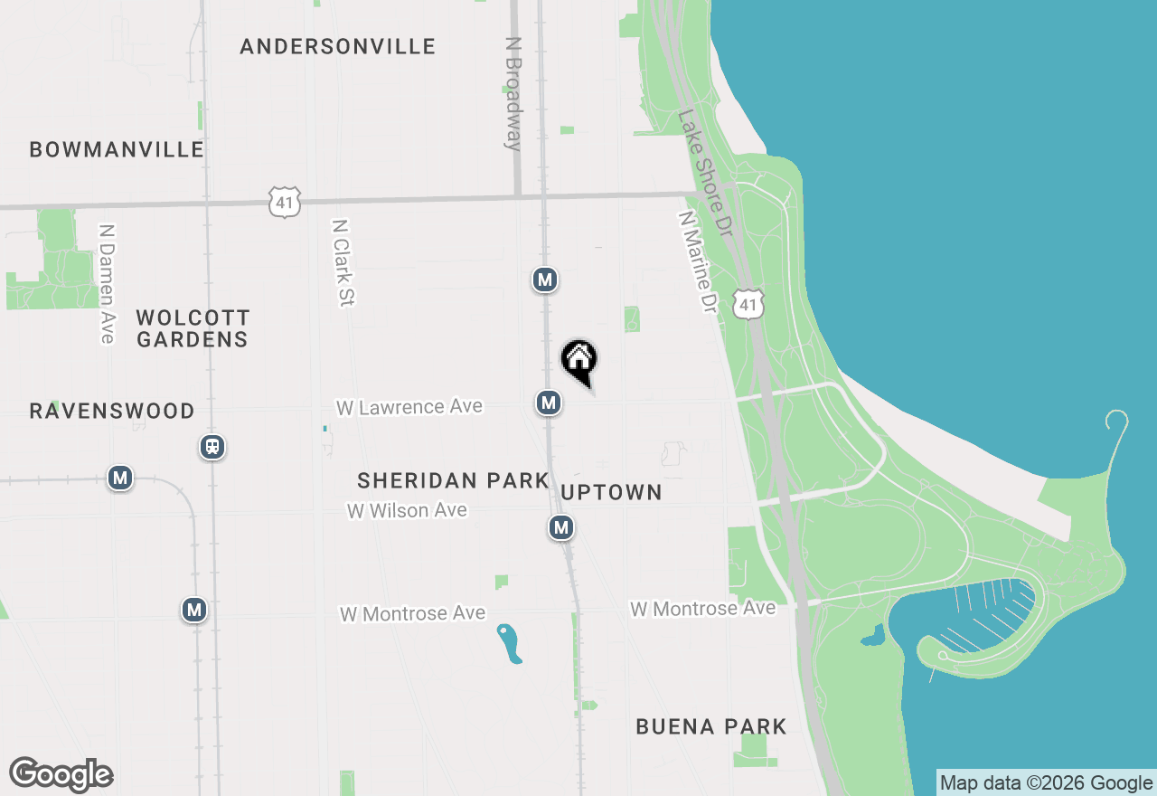 Map of 1056 W Lawrence Avenue #2C, Chicago, IL 60640
