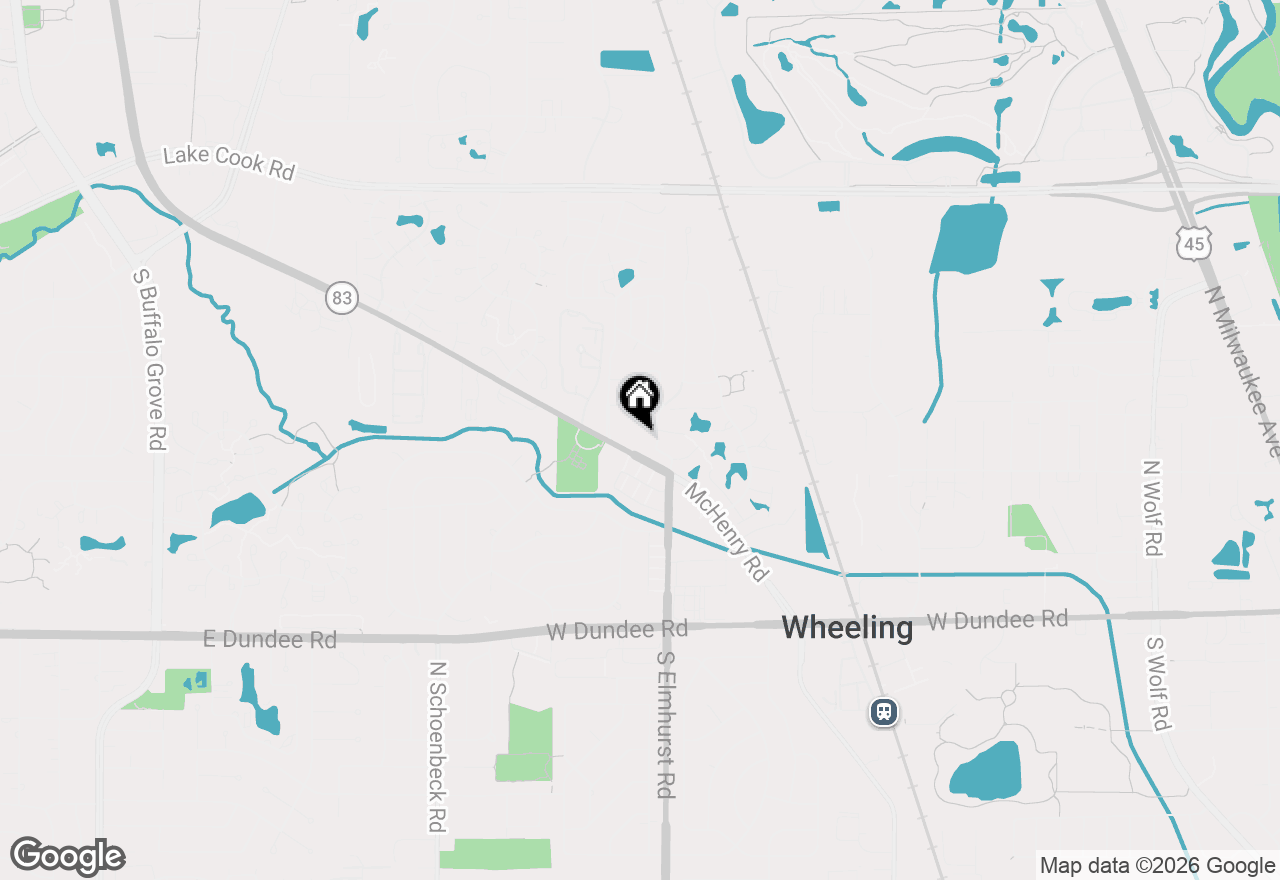Map of 495 Mchenry Road #1B, Wheeling, IL 60090