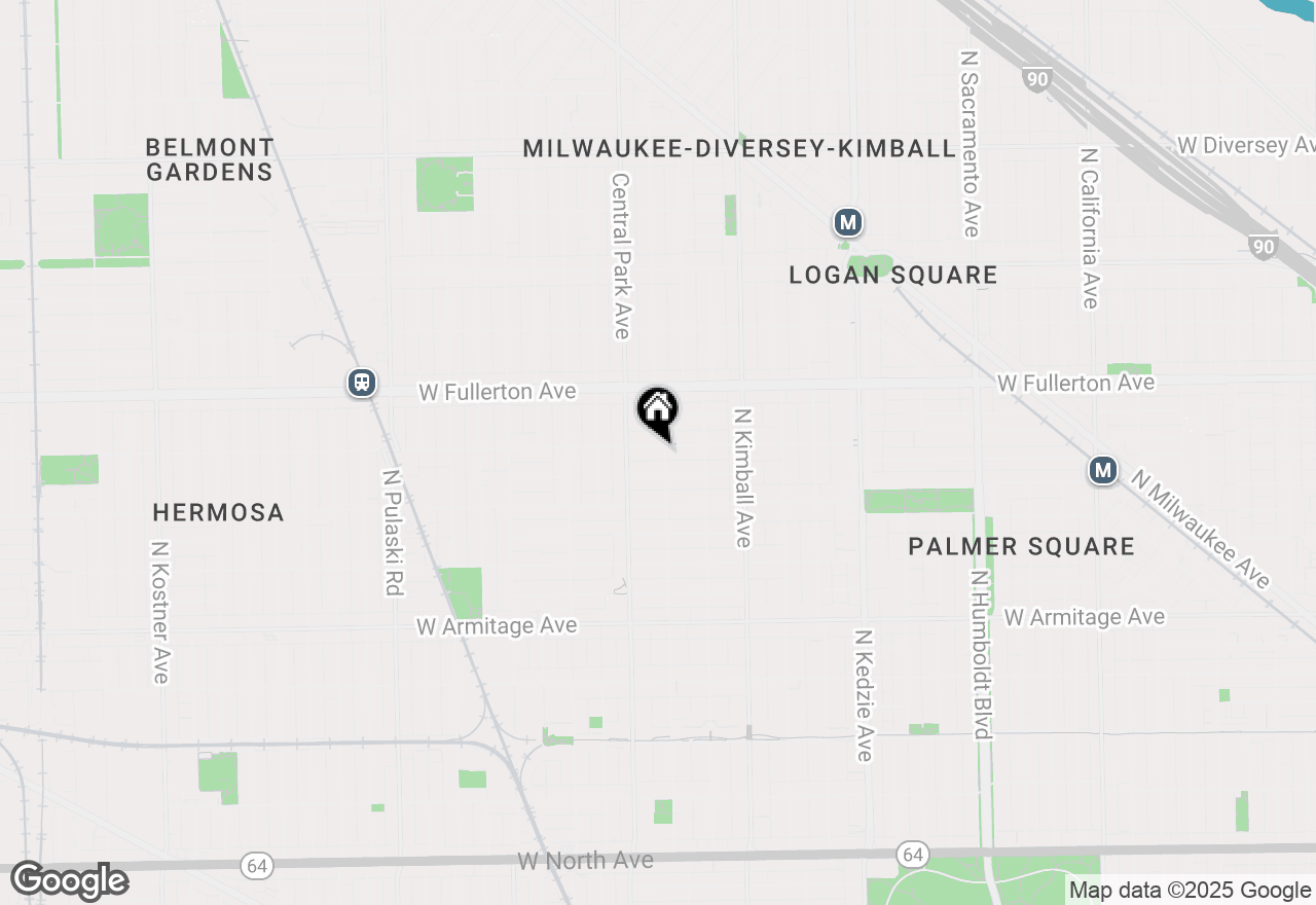 Map of 3547 W Belden Avenue, Chicago, IL 60647