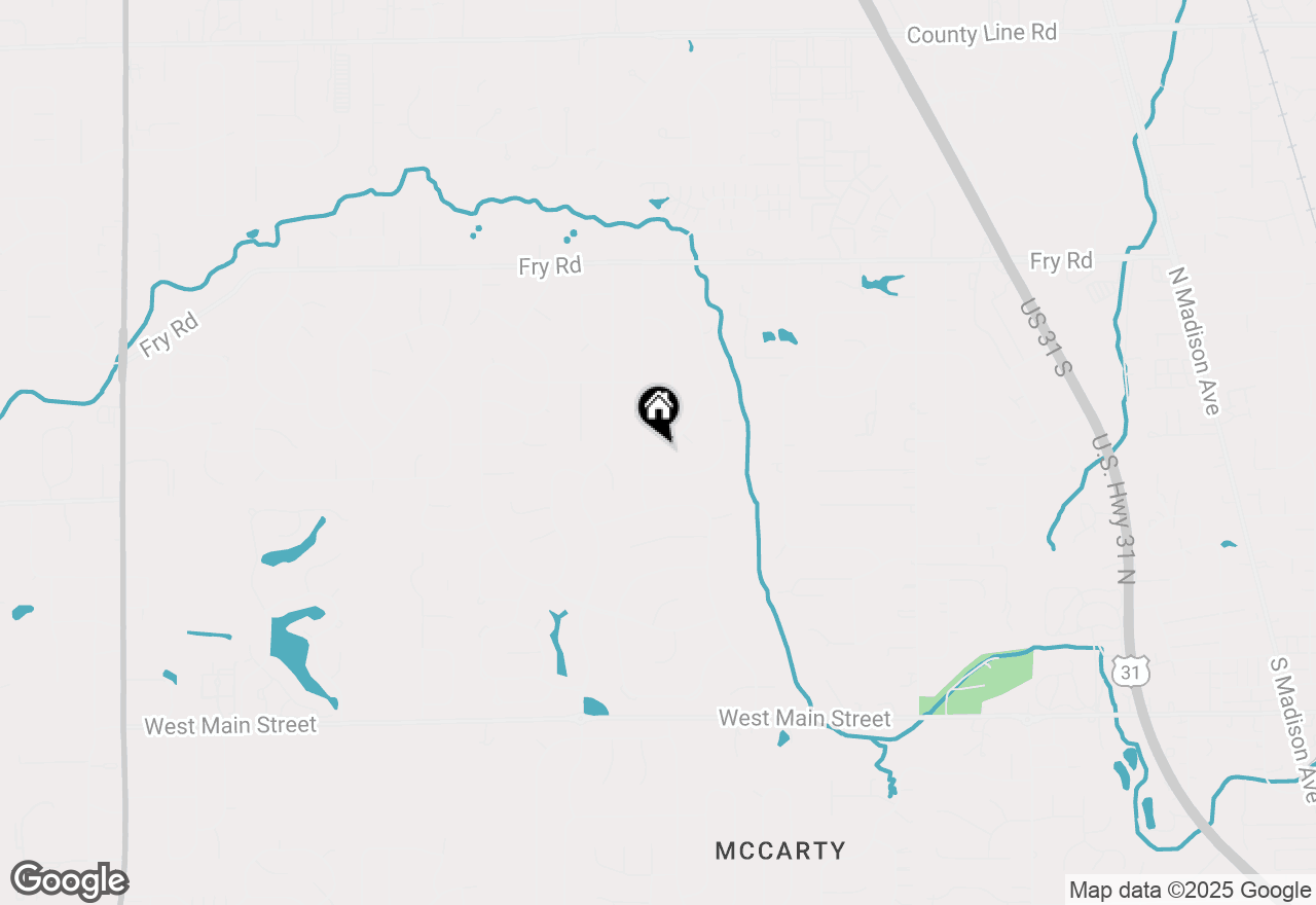 Map of 629 Williamsburg Lane, Greenwood, IN 46142
