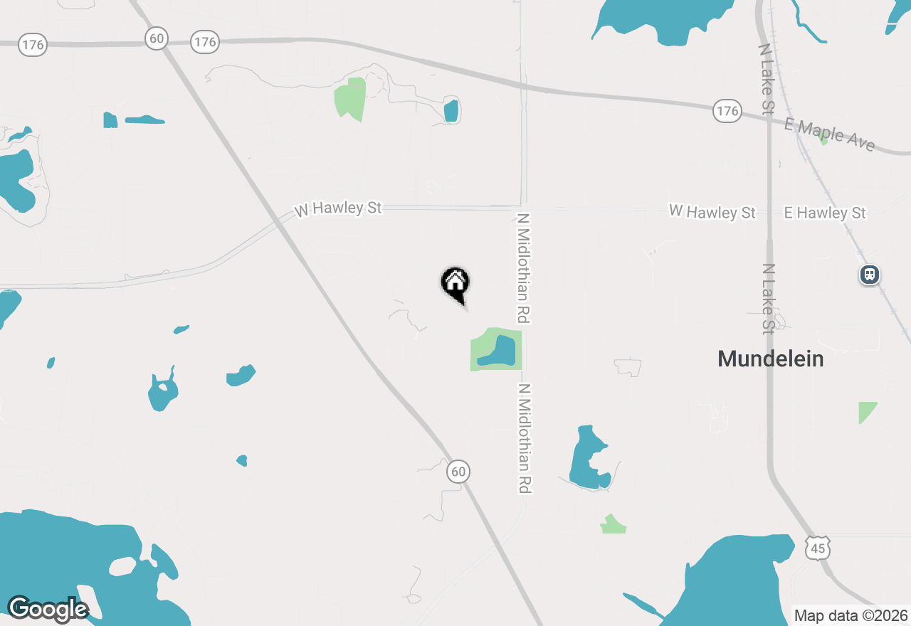 Map of 1328 Spalding Drive, Mundelein, IL 60060