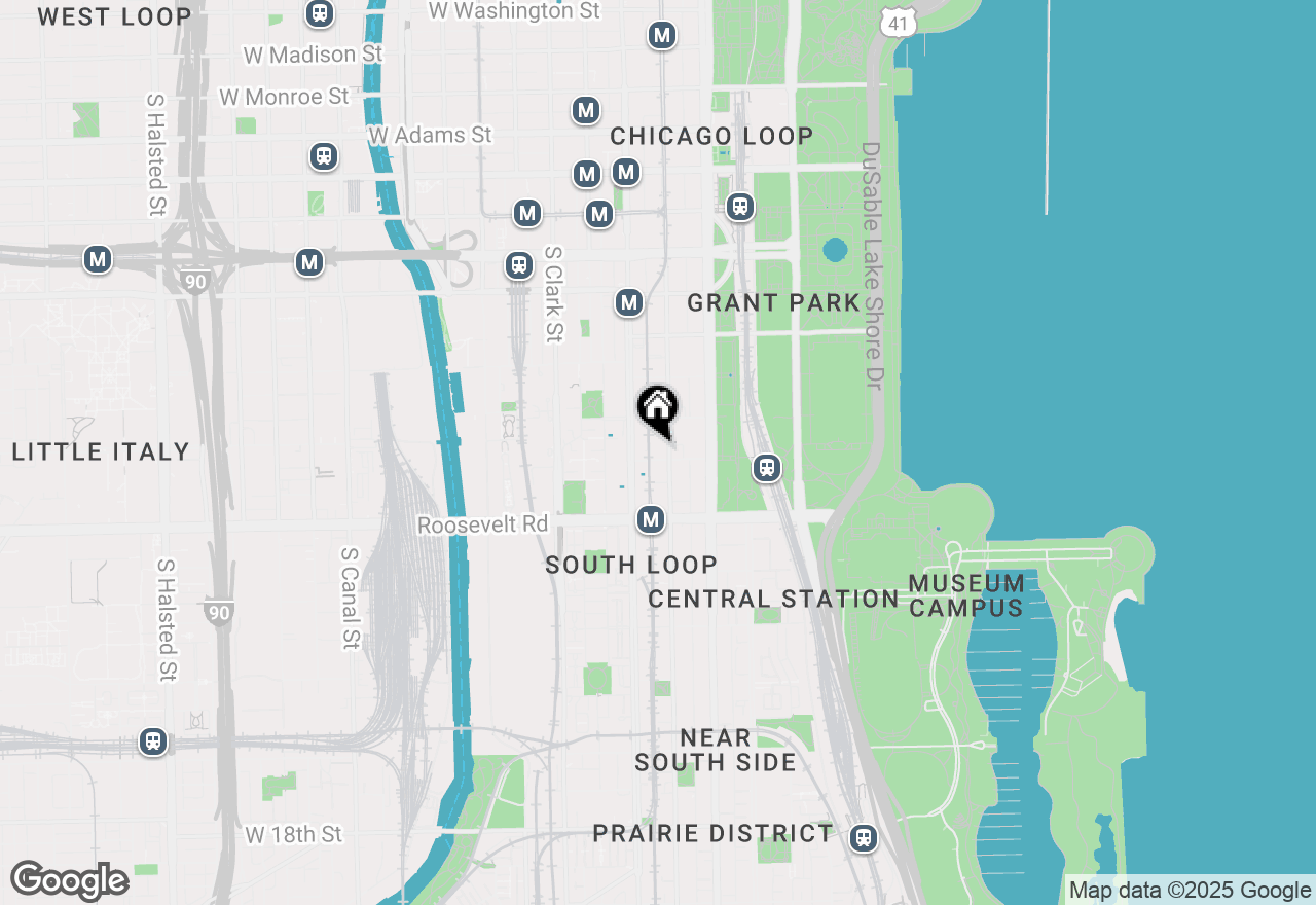 Map of 1020 S Wabash Avenue #6A, Chicago, IL 60605