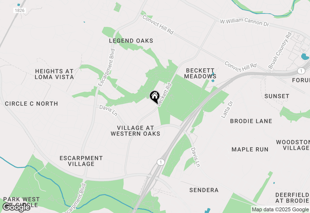 Map of 8405 Ganttcrest Dr, Austin, TX 78749