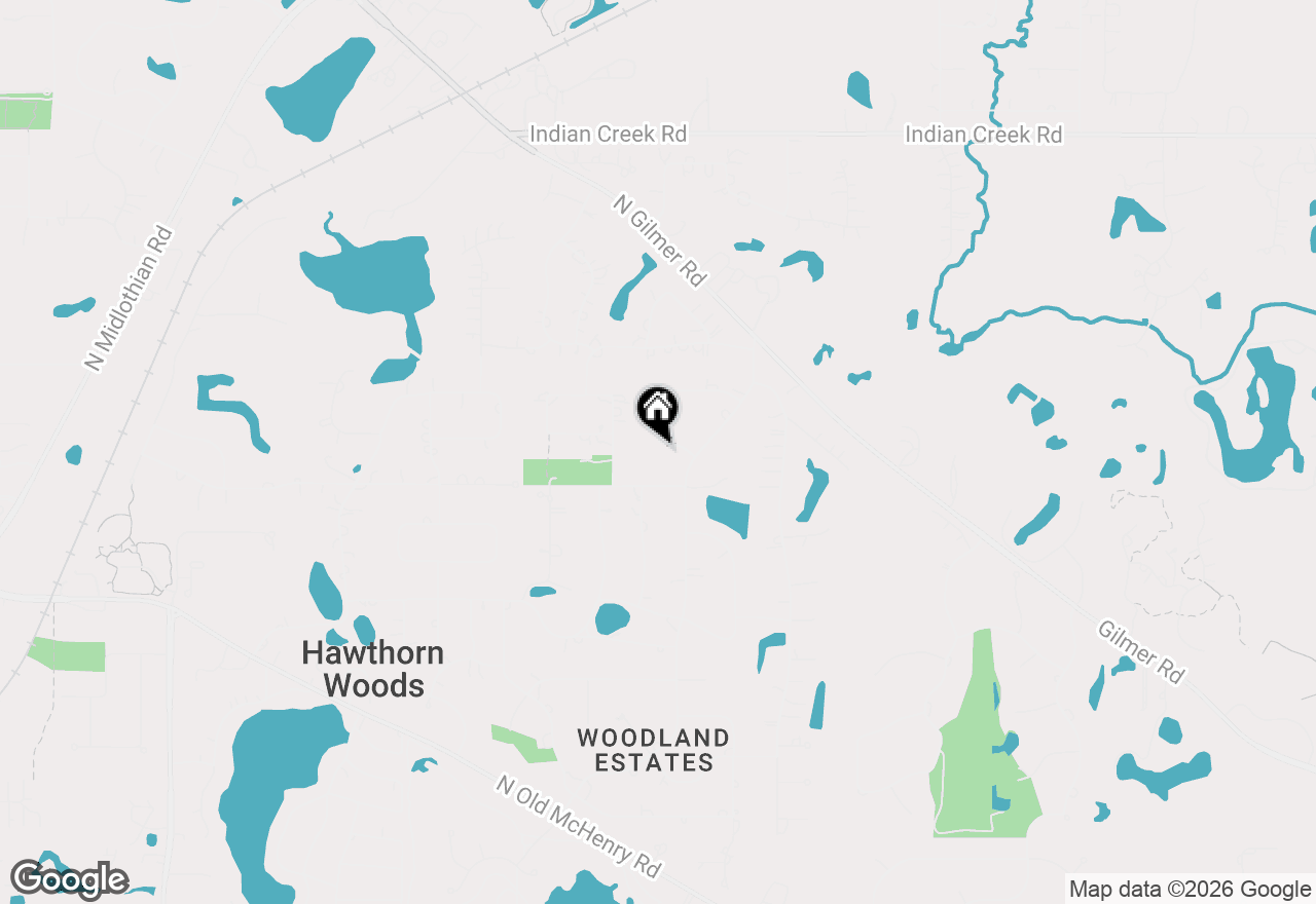 Map of 1 Aberdeen Road, Hawthorn Woods, IL 60047