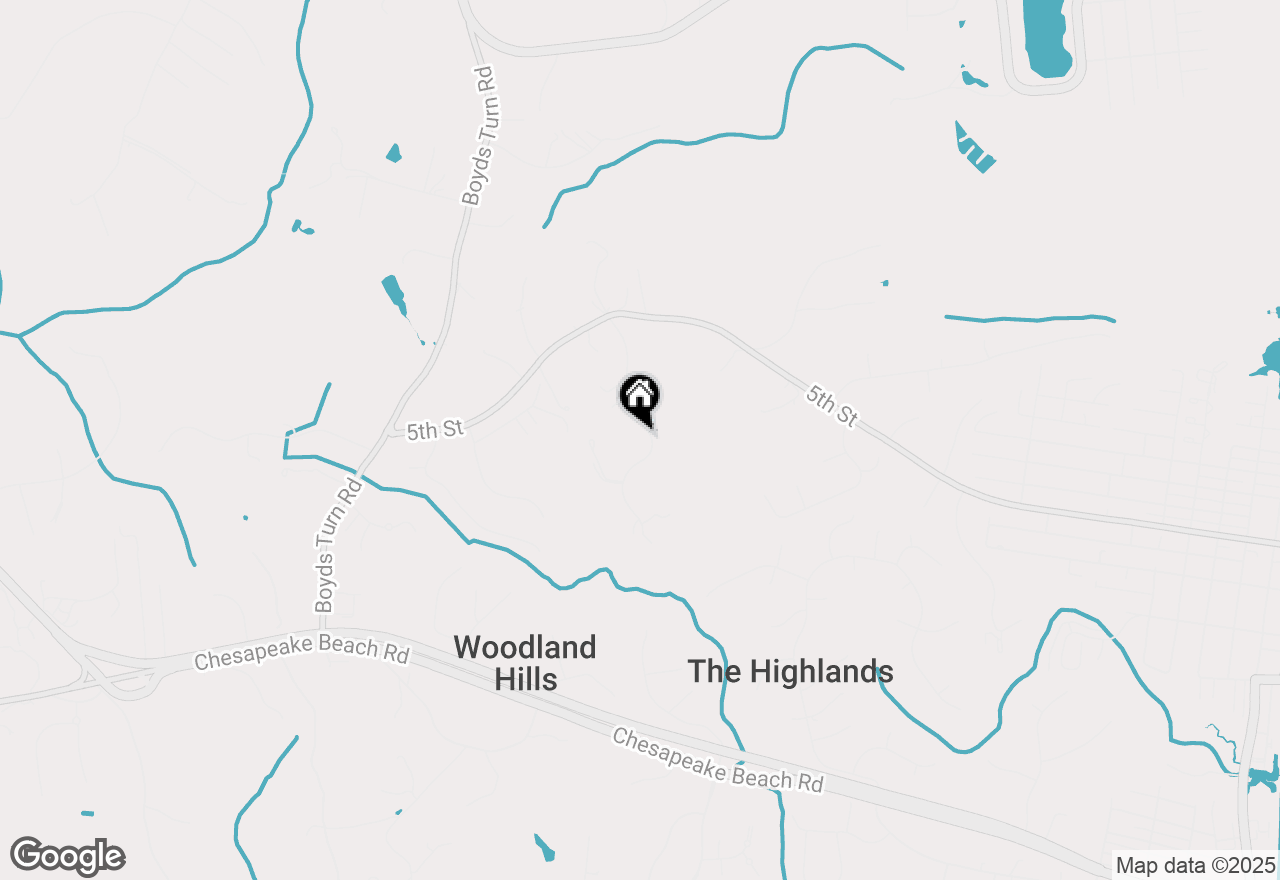 Map of 9638 Ridge View Drive, Owings, MD 20736