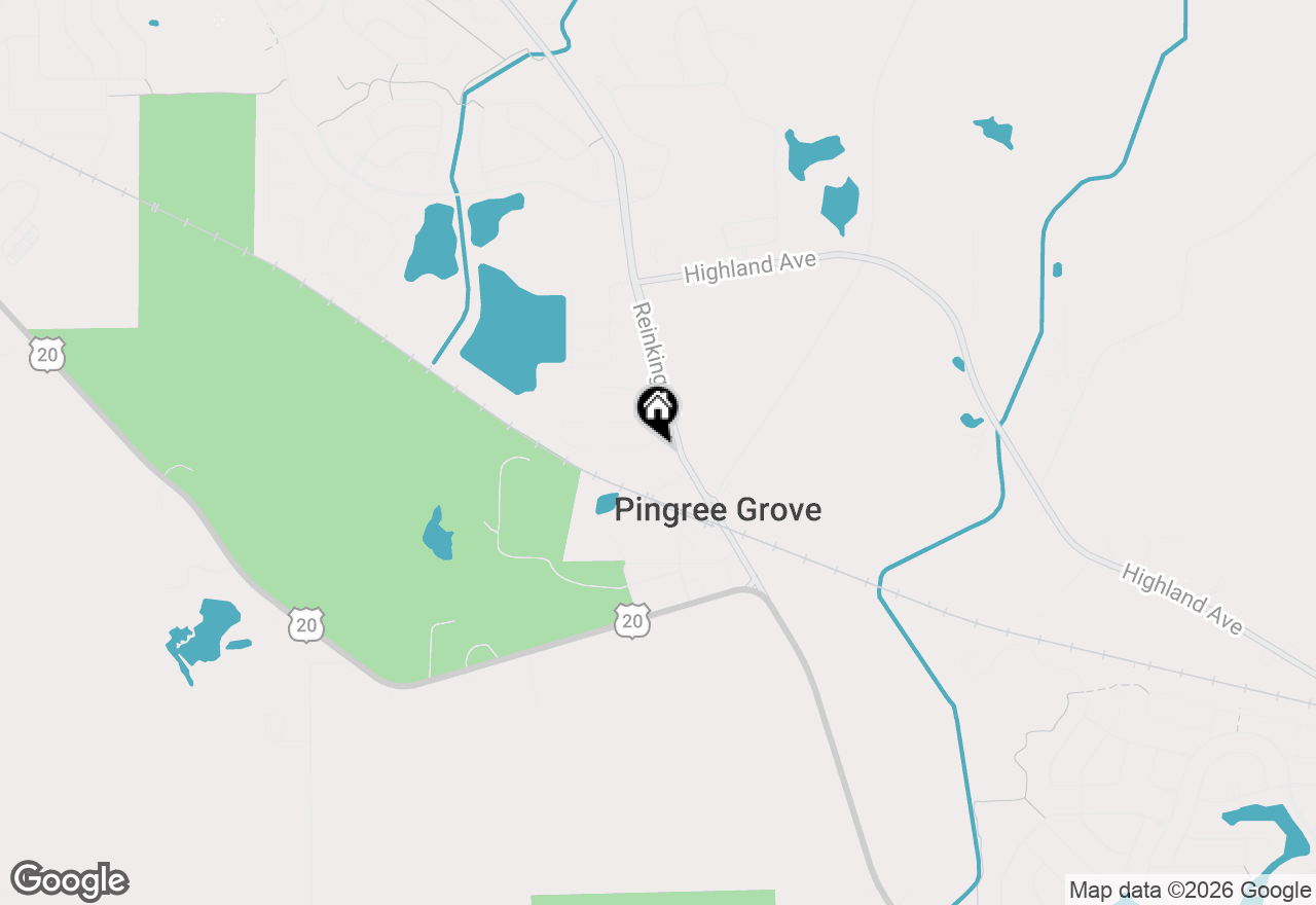 Map of 133 Norfolk Lane, Pingree Grove, IL 60140