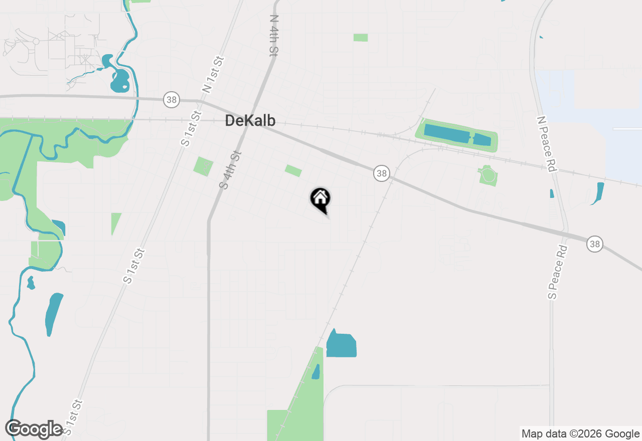 Map of 935 E Garden Street, Dekalb, IL 60115