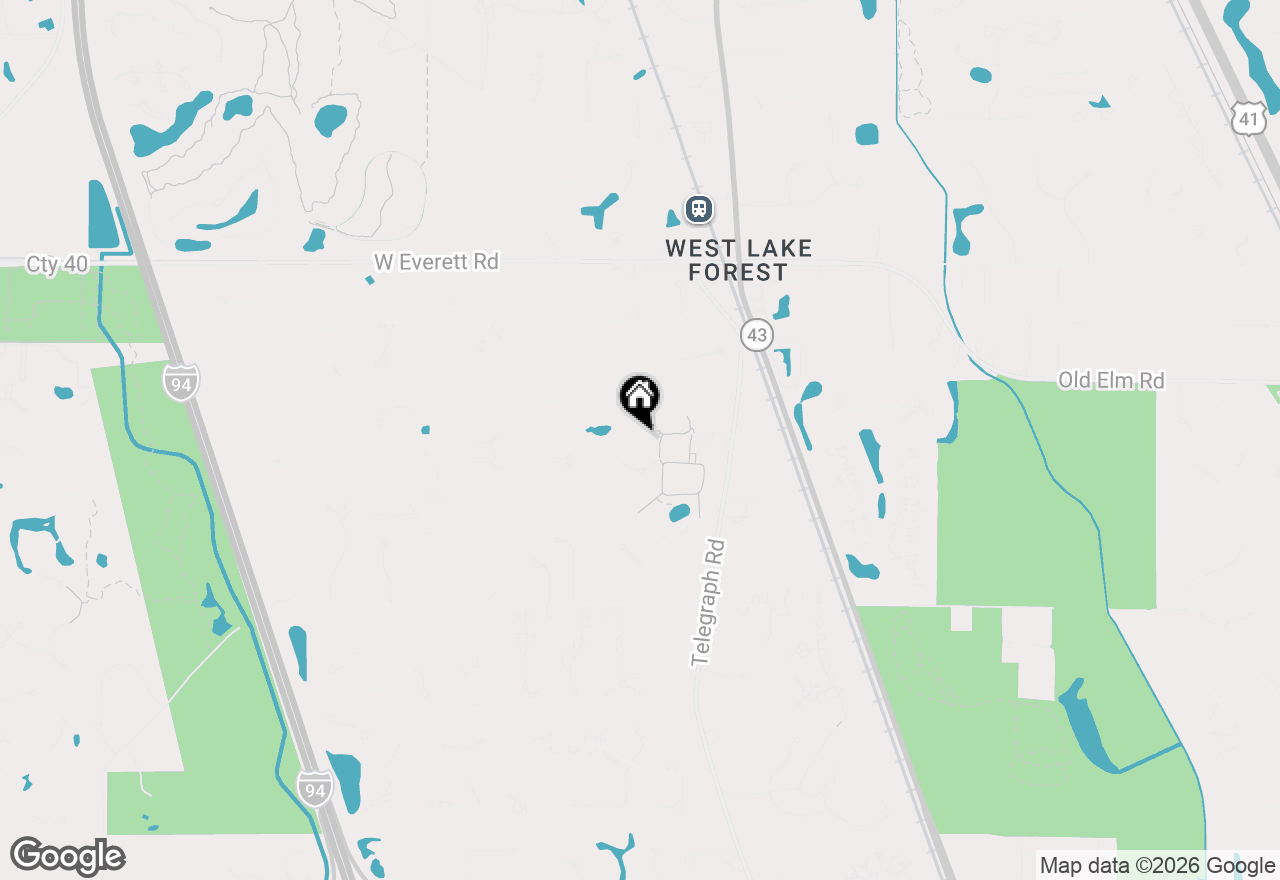 Map of 1311 Fiore Drive, Lake Forest, IL 60045