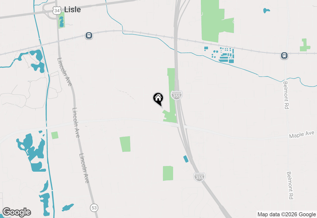 Map of 529 Meadow Lane, Lisle, IL 60532