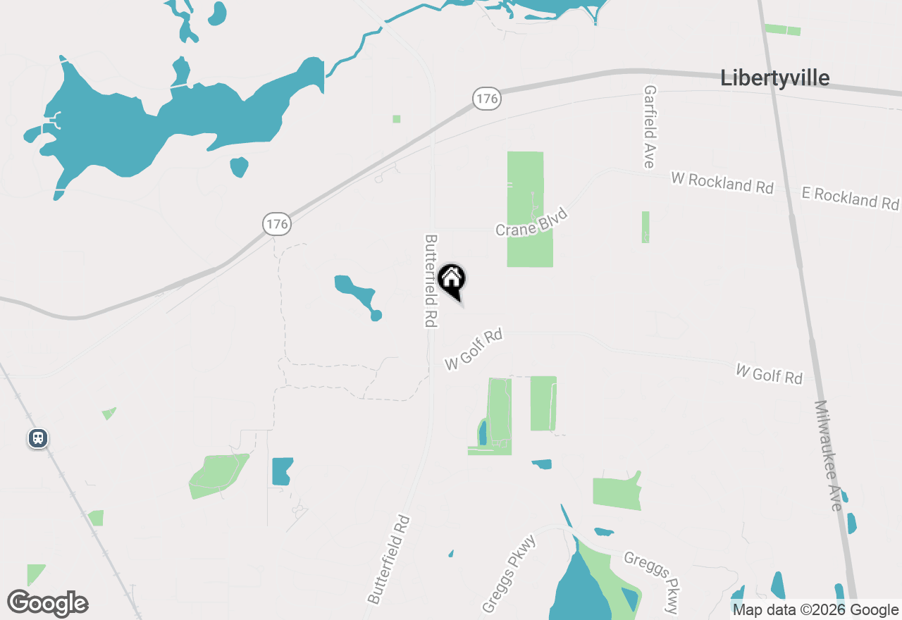 Map of 1112 Regency Lane, Libertyville, IL 60048