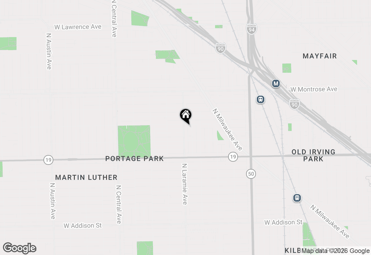 Map of (Address confidential), Chicago, Illinois 60641