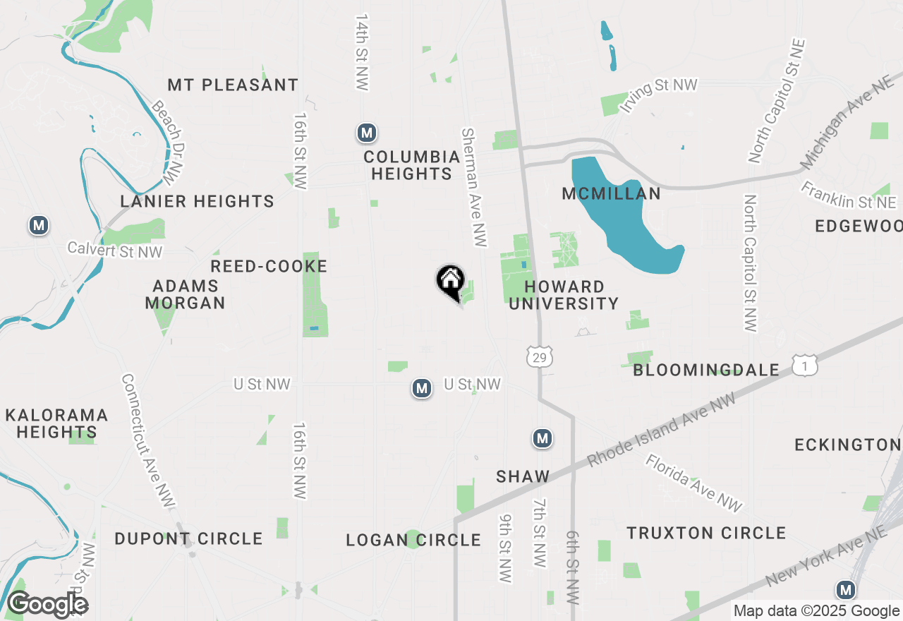 Map of 2250 11th Street Nw #102, Washington, DC 20001