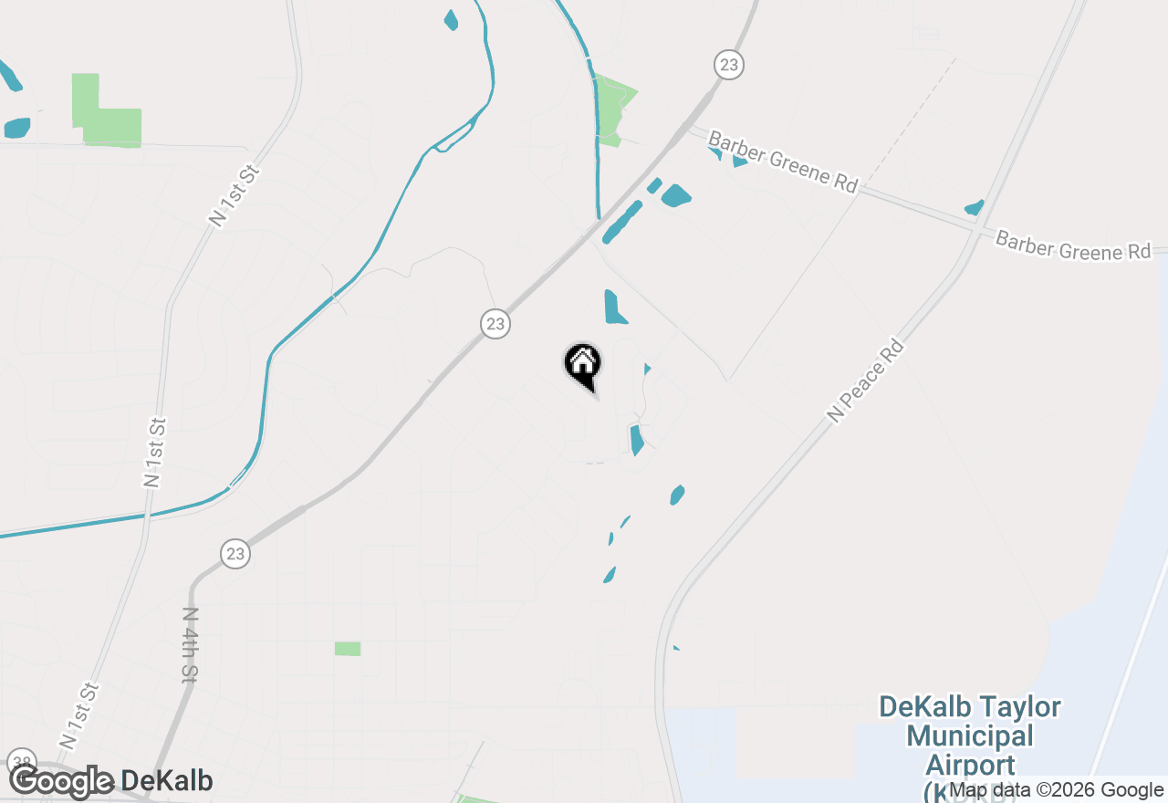 Map of 1449 Hulmes Drive, Dekalb, IL 60115