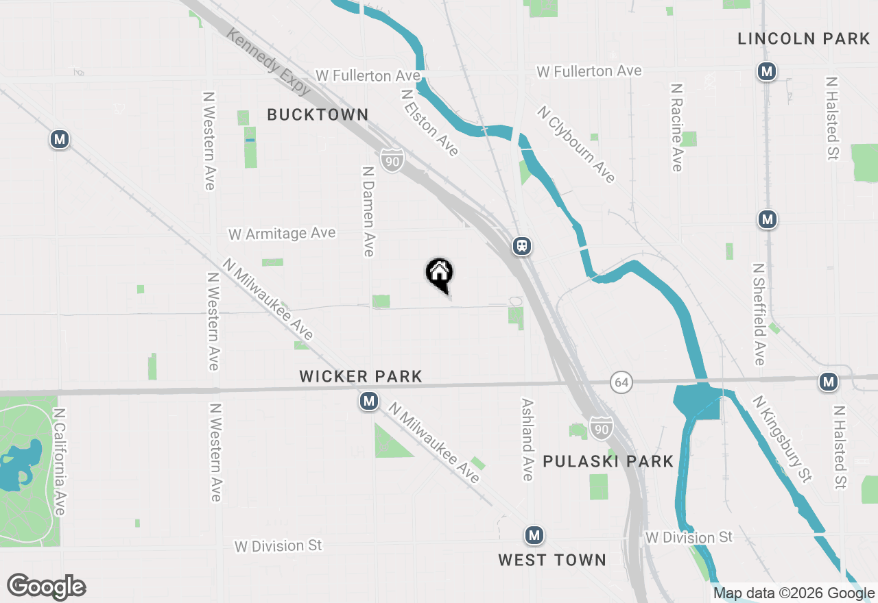 Map of 1812 W Bloomingdale Avenue, Chicago, IL 60622