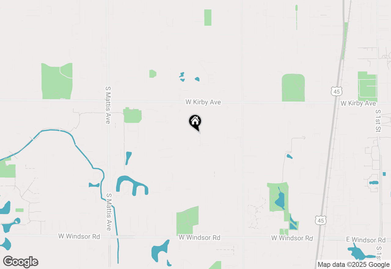 Map of 1725 Lincoln Place, Champaign, IL 61821