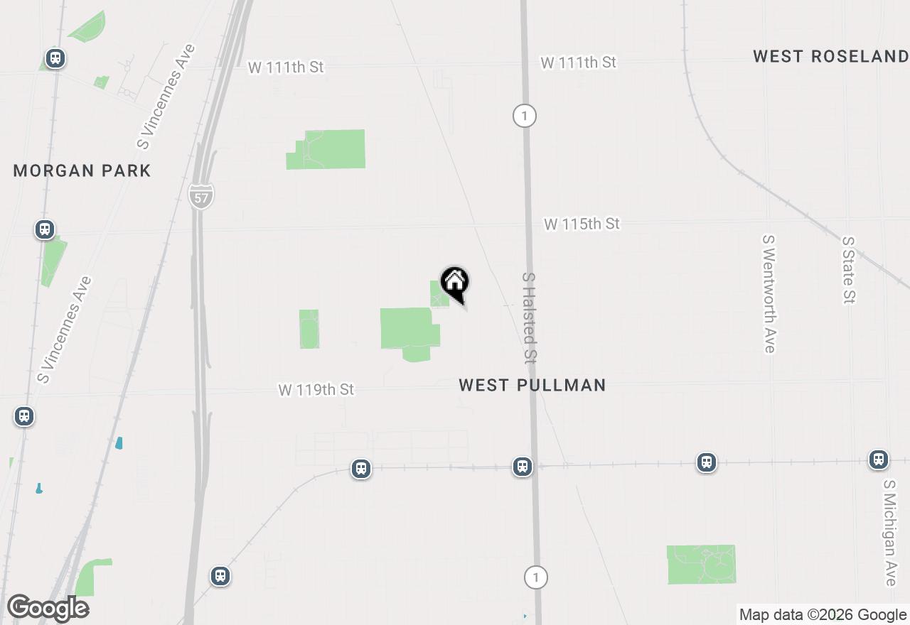 Map of 11707 S Morgan Street, Chicago, IL 60643