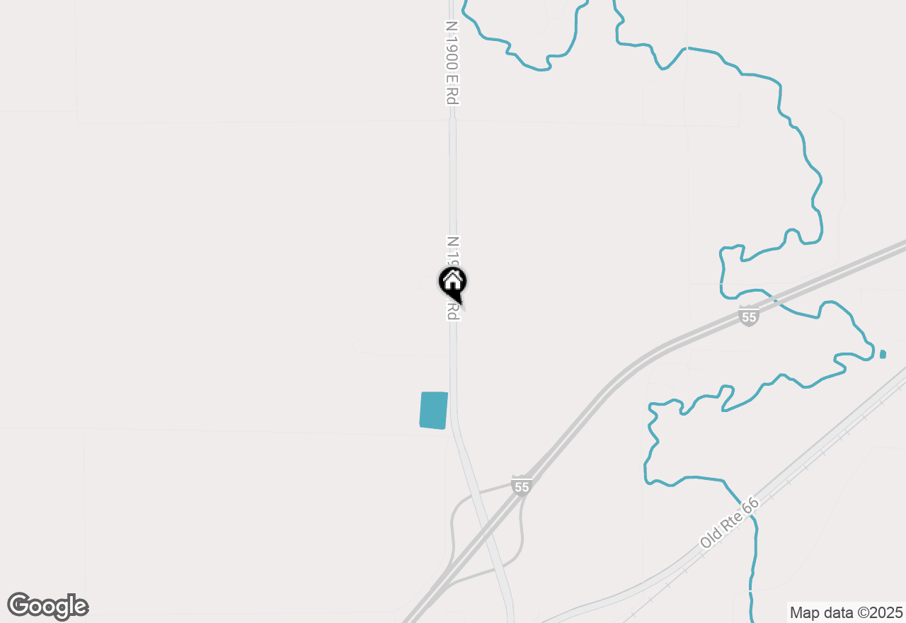 Map of 8533 N 1900 East Road, Bloomington, IL 61705