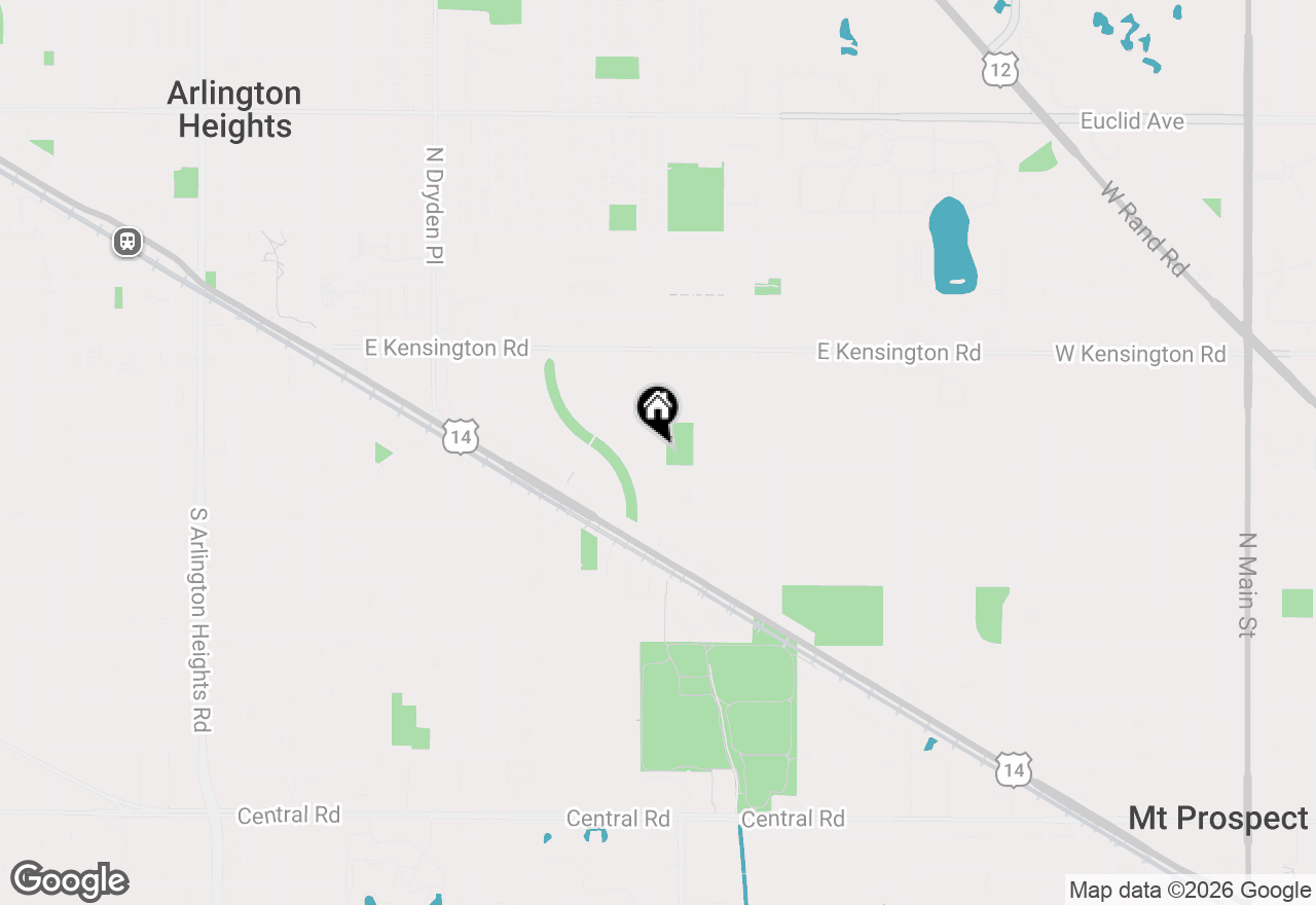 Map of 338 S Gibbons Avenue, Arlington Heights, IL 60004