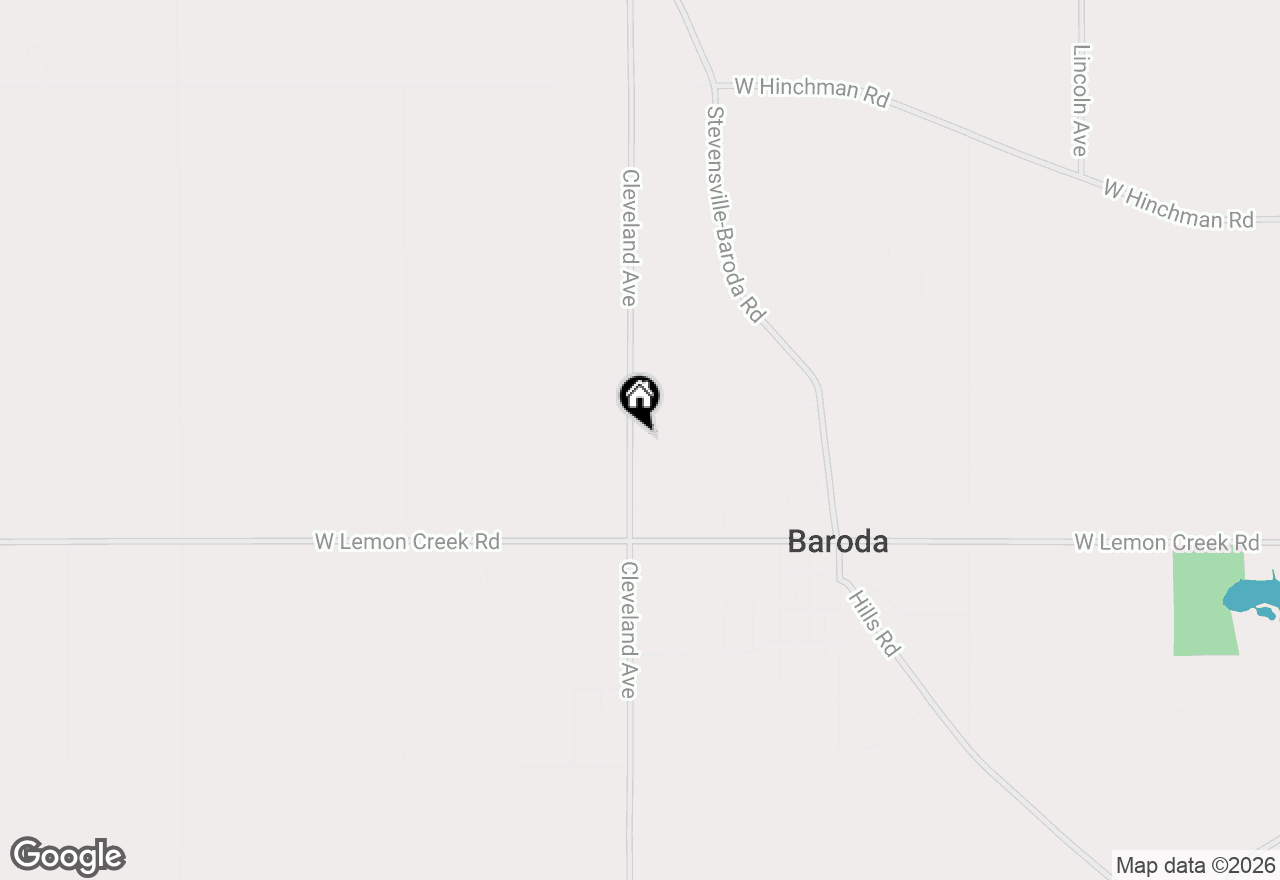 Map of 1676/1680 Pheasant Run, Baroda, MI 49101