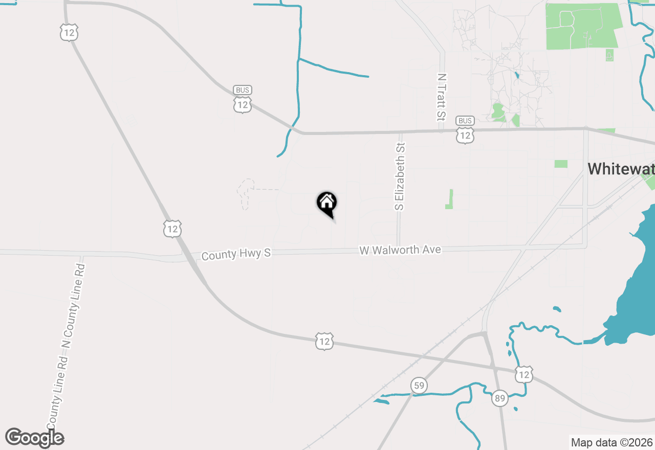 Map of 442 S Buckingham Blvd, Whitewater, WI 53190