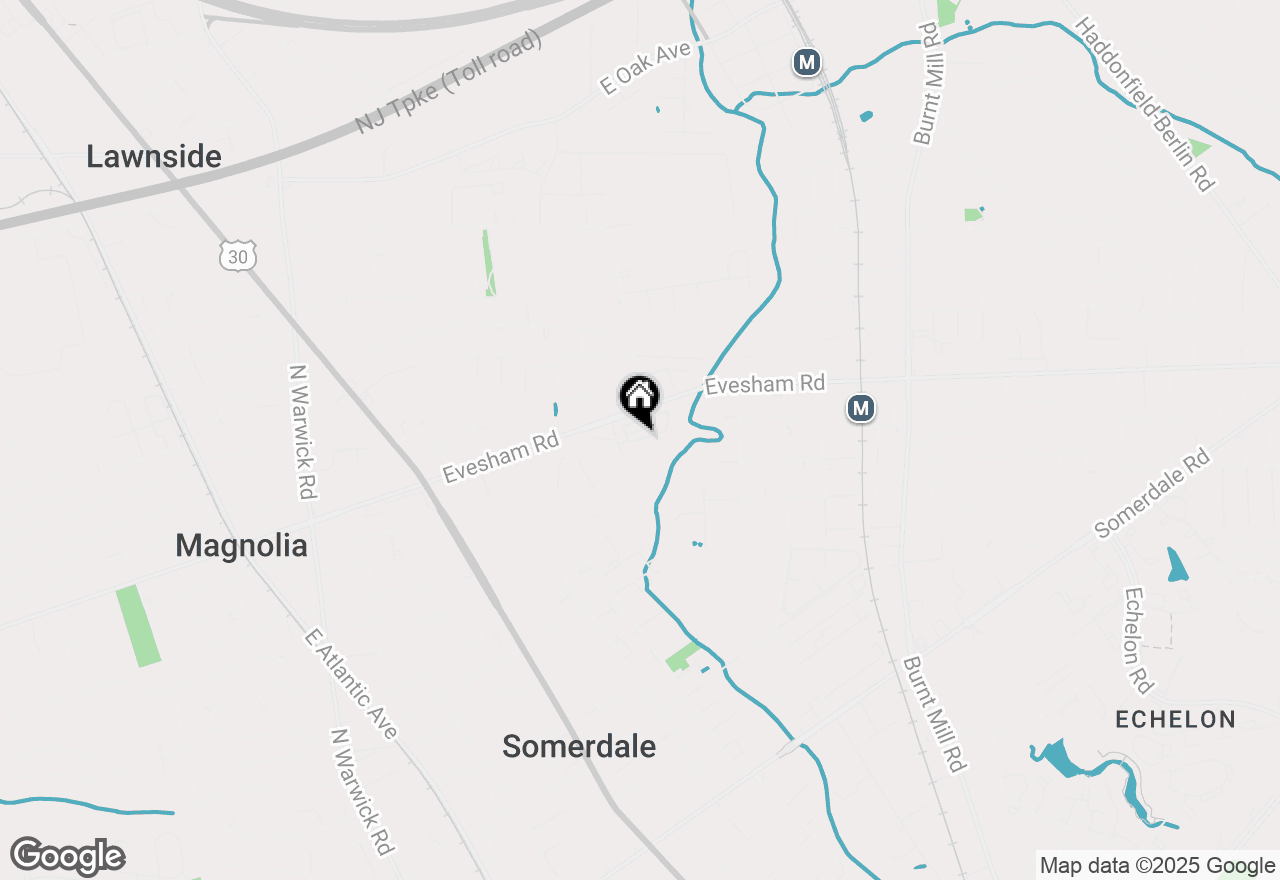 Map of 17 Franklin Circle, Somerdale, NJ 08083
