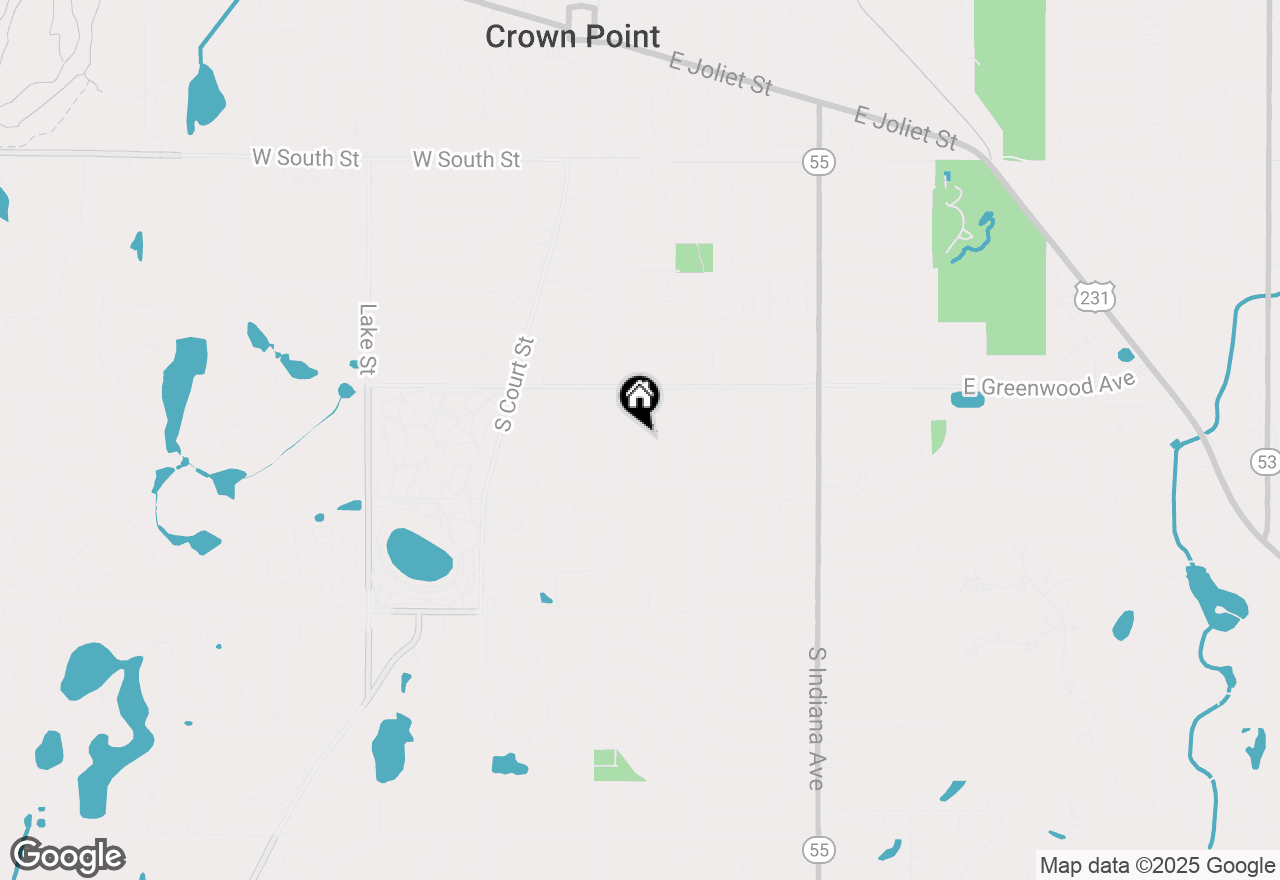 Map of 741 S Sherman Street, Crown Point, IN 46307