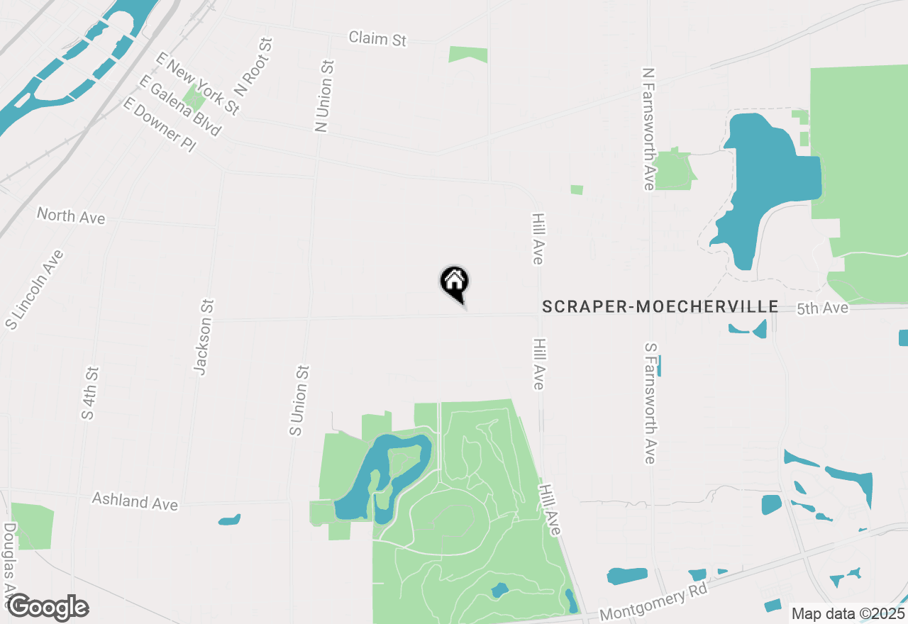 Map of 916 5th Avenue, Aurora, IL 60505